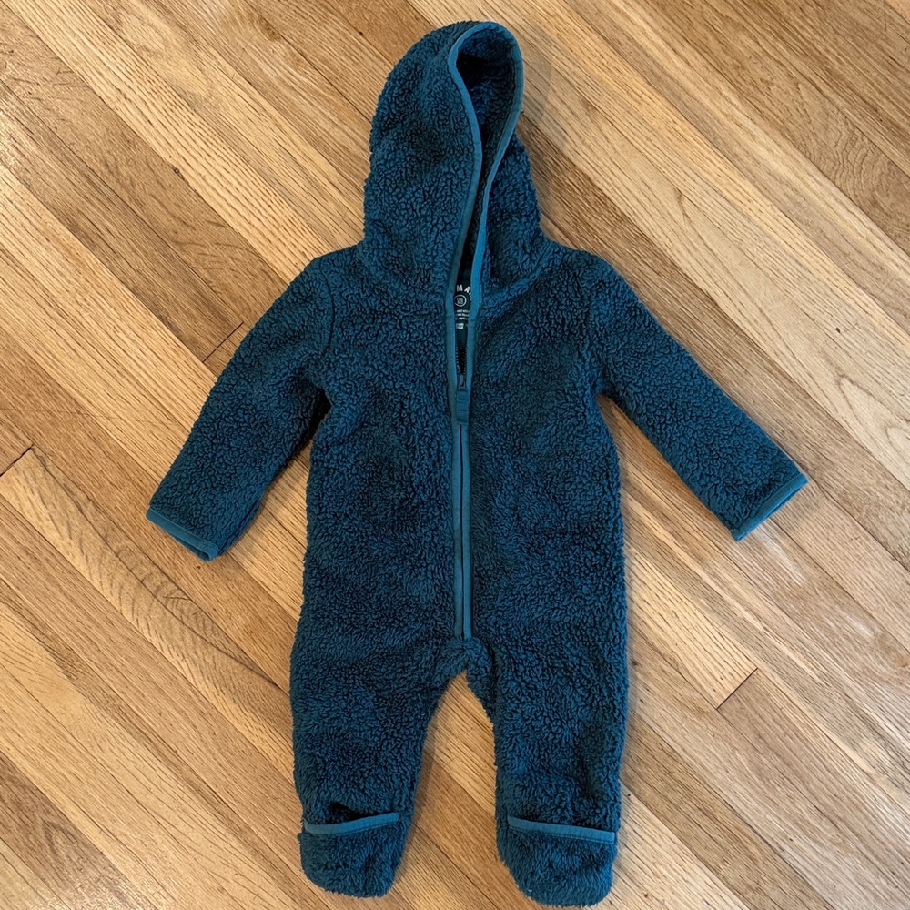 Primary Fleece Footie with Hood